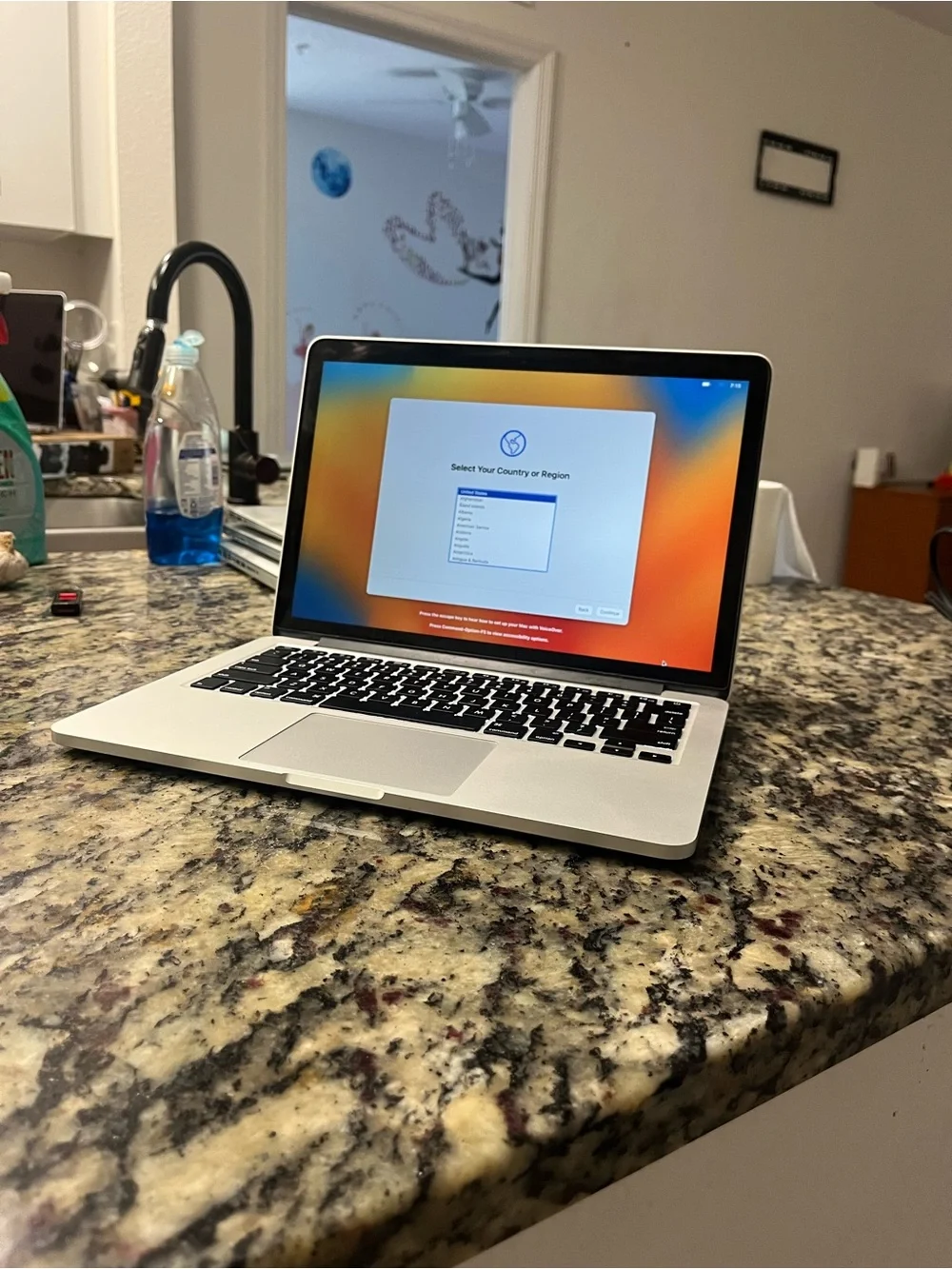 Apple Silver MacBook Pro with Black Backlit Keyboard used, Like New condition